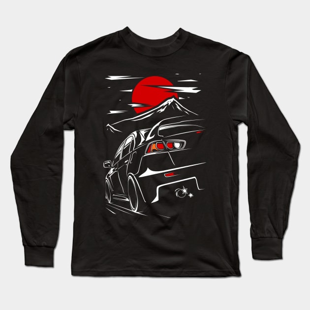 Mitsubishi Lancer Evo X Long Sleeve T-Shirt by racingfactory